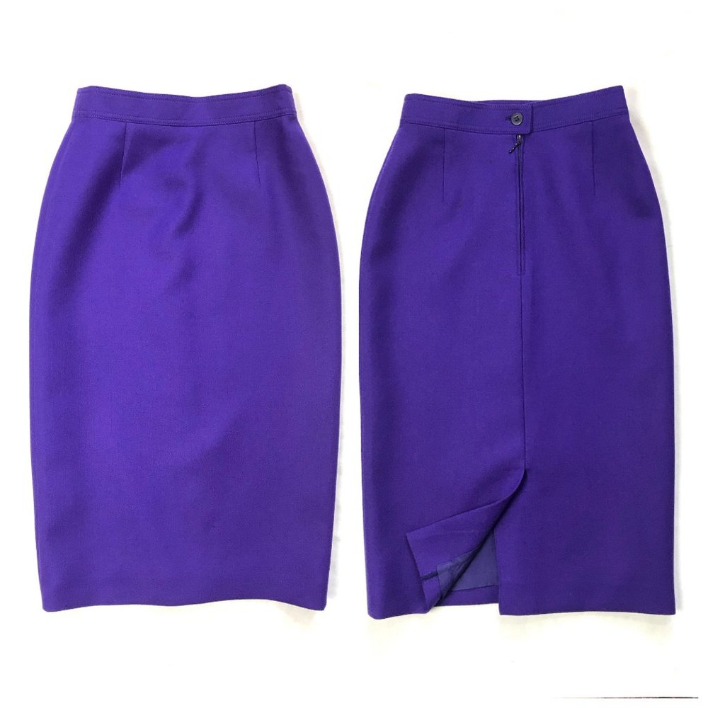 Louise Feraud German made wool pencil skirt